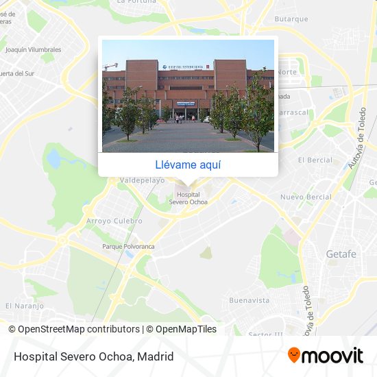 Mapa Hospital Severo Ochoa