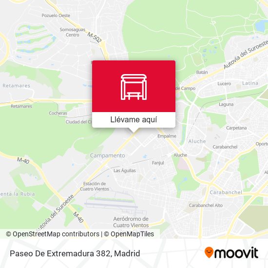 Mapa Paseo De Extremadura 382