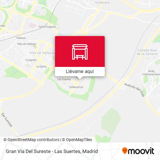 Mapa Gran Vía Del Sureste - Las Suertes