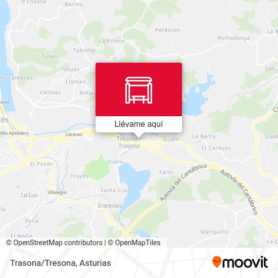 Mapa Trasona/Tresona