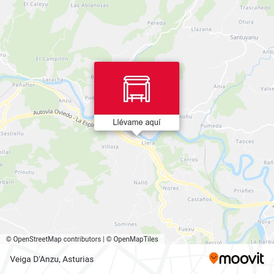 Mapa Veiga D'Anzu