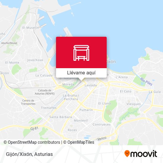 Mapa Gijón/Xixón