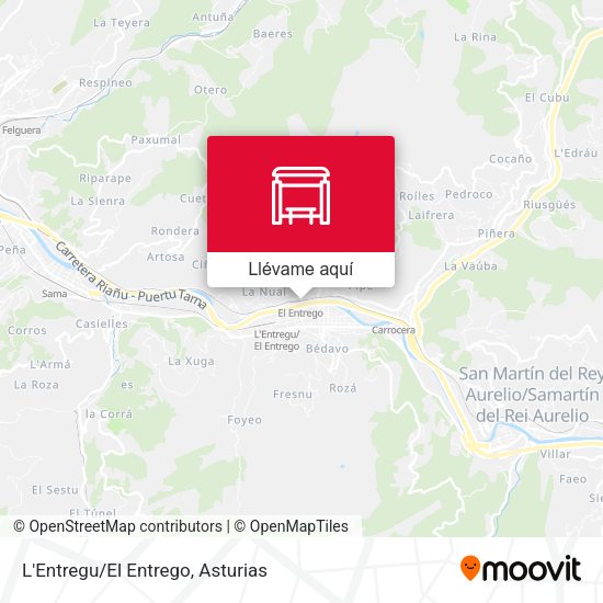 Mapa L'Entregu/El Entrego