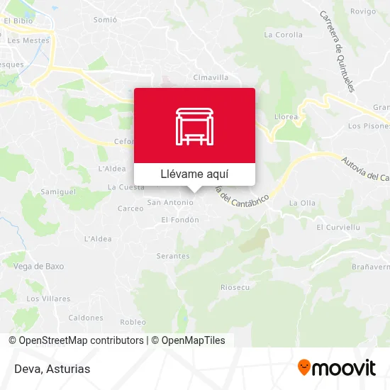 Mapa Deva