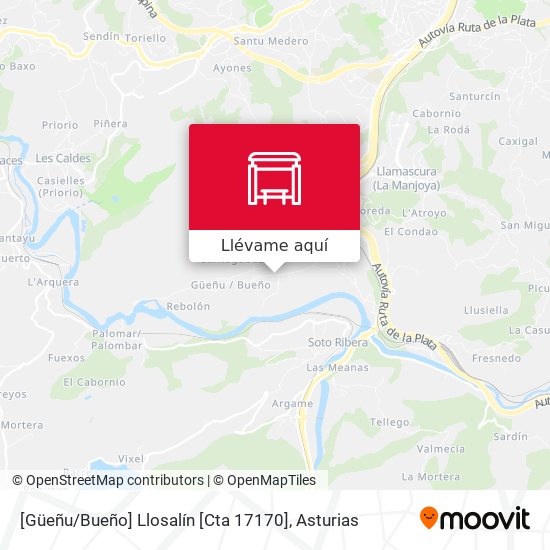 Mapa [Güeñu / Bueño]  Llosalín [Cta 17170]