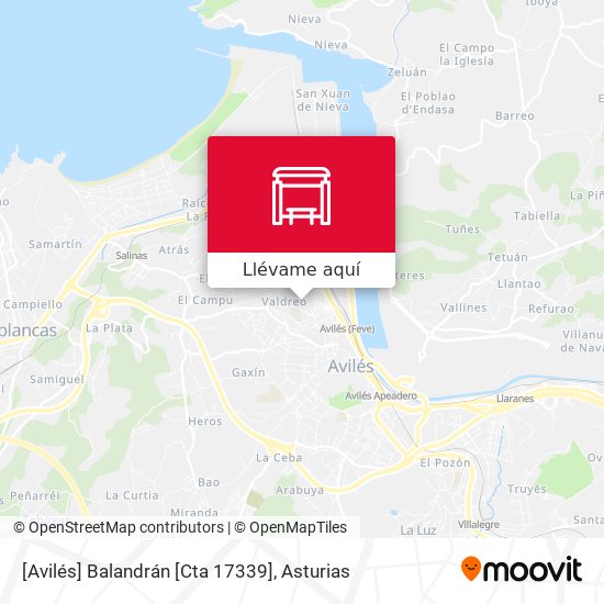 Mapa [Avilés]  Balandrán [Cta 17339]