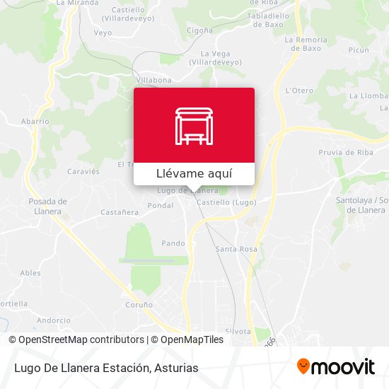 Mapa Lugo De Llanera Estación