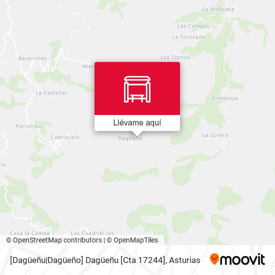 Mapa [Dagüeñu|Dagüeño]  Dagüeñu [Cta 17244]