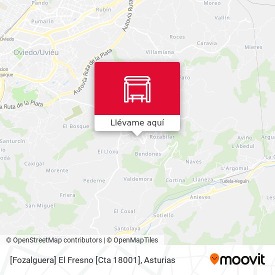 Mapa [Fozalguera]  El Fresno [Cta 18001]