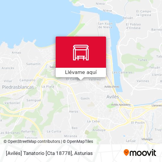 Mapa [Avilés]  Tanatorio [Cta 18778]