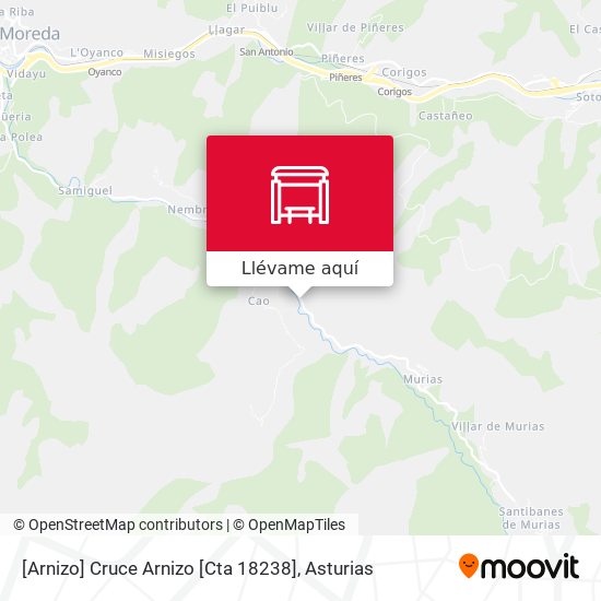 Mapa [Arnizo]  Cruce Arnizo [Cta 18238]