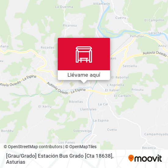Mapa [Grau / Grado]  Estación Bus Grado [Cta 18638]