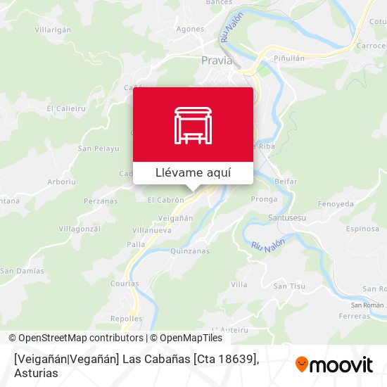 Mapa [Veigañán|Vegañán]  Las Cabañas [Cta 18639]