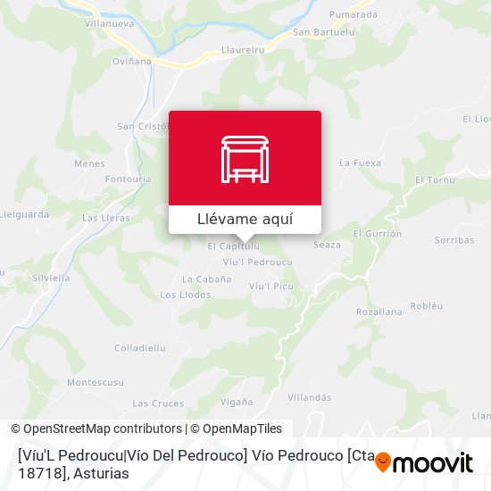 Mapa [Víu'L Pedroucu|Vío Del Pedrouco]  Vío Pedrouco [Cta 18718]