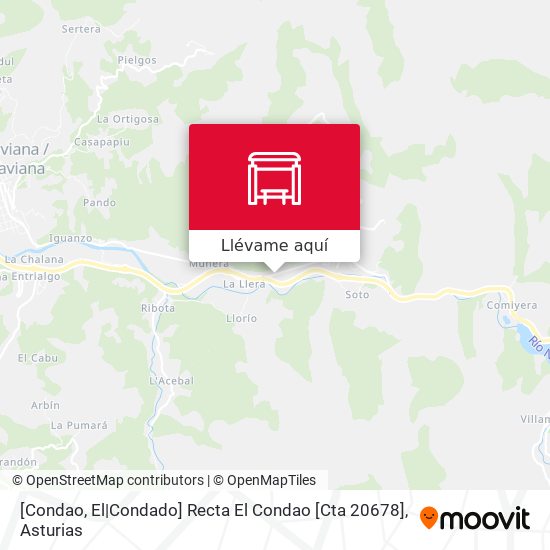 Mapa [Condao, El|Condado]  Recta El Condao [Cta 20678]