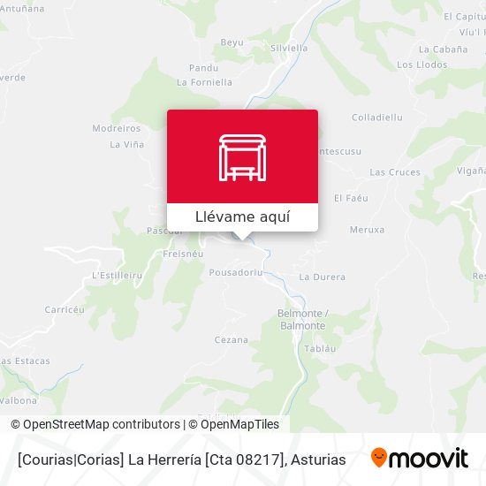 Mapa [Courias|Corias]  La Herrería [Cta 08217]