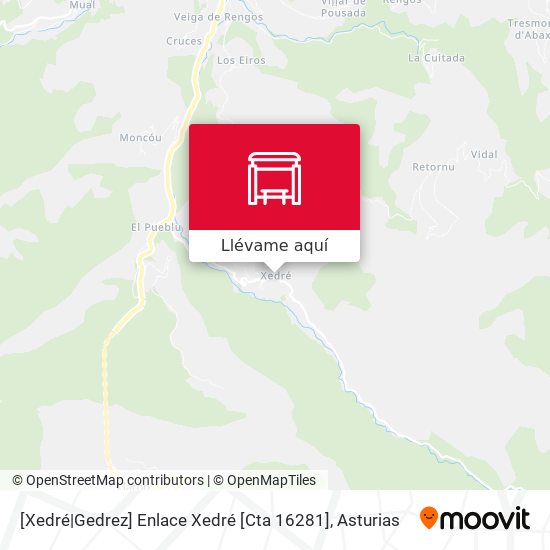 Mapa [Xedré|Gedrez]  Enlace Xedré [Cta 16281]