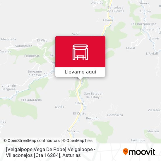 Mapa [Veigaipope|Vega De Pope]  Veigaipope - Villaconejos [Cta 16284]