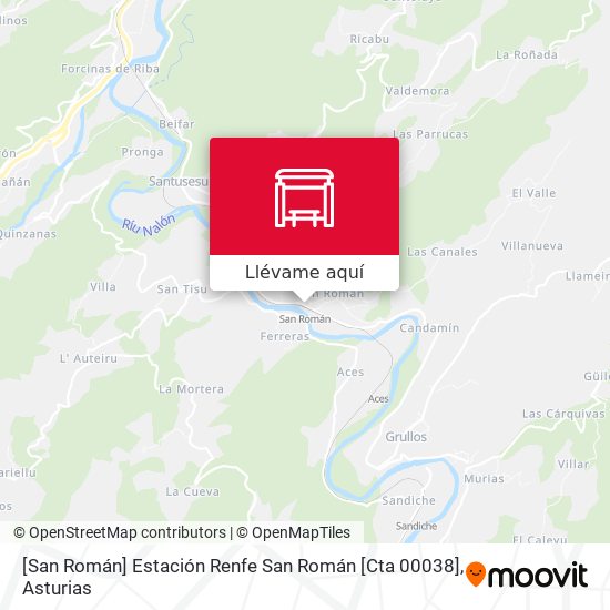 Mapa [San Román]  Estación Renfe San Román [Cta 00038]