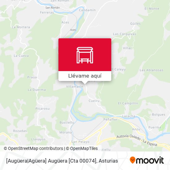 Mapa [Augüera|Agüera]  Augüera [Cta 00074]
