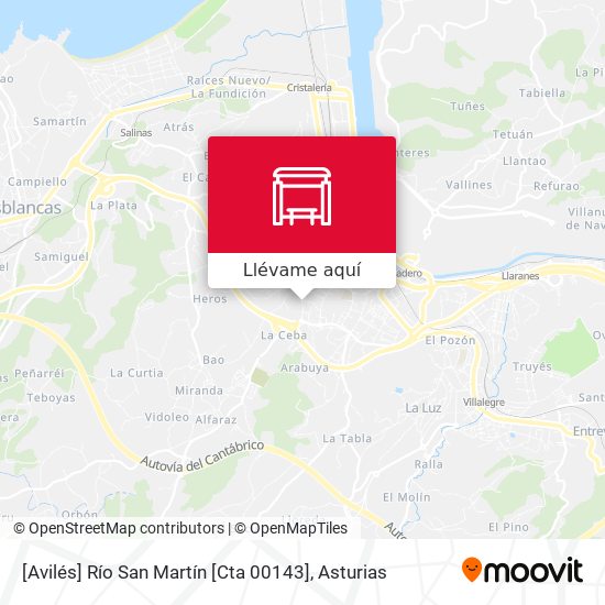 Mapa [Avilés]  Río San Martín [Cta 00143]