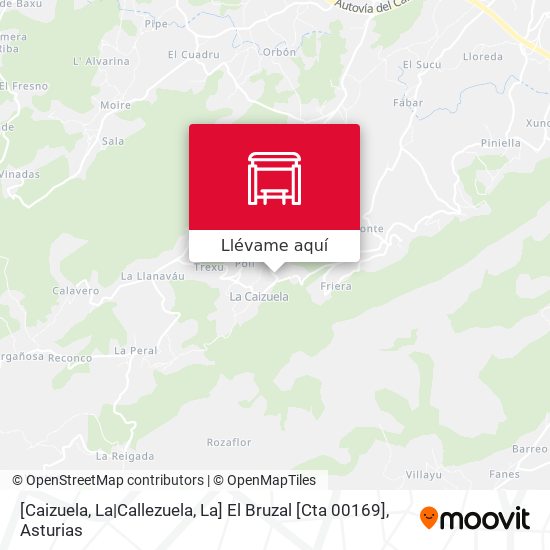 Mapa [Caizuela, La|Callezuela, La]  El Bruzal [Cta 00169]