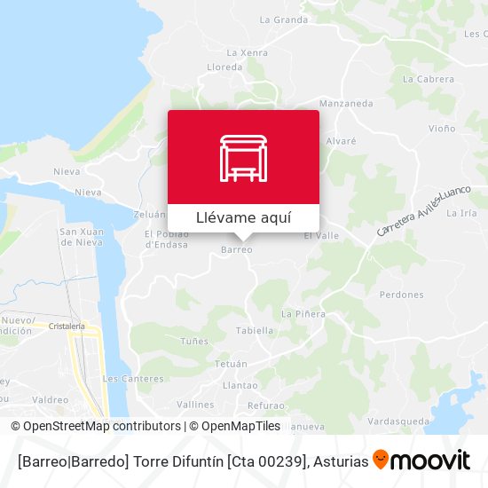 Mapa [Barreo|Barredo]  Torre Difuntín [Cta 00239]