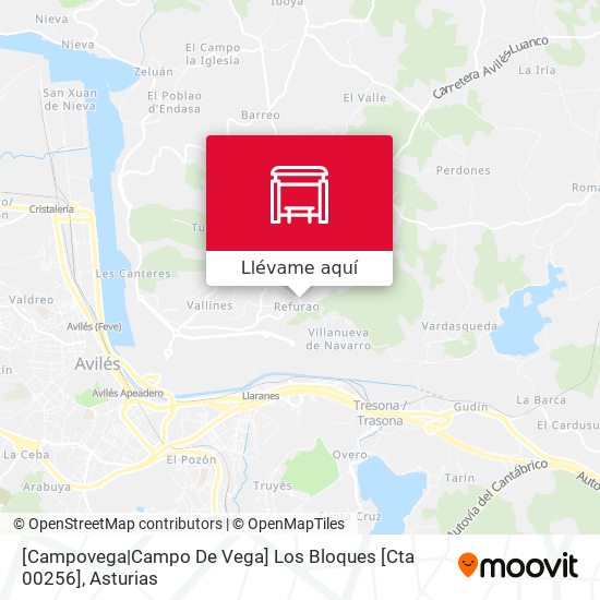 Mapa [Campovega|Campo De Vega]  Los Bloques [Cta 00256]