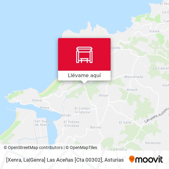 Mapa [Xenra, La|Genra]  Las Aceñas [Cta 00302]
