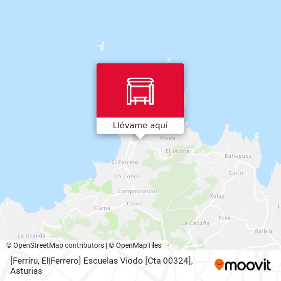 Mapa [Ferriru, El|Ferrero]  Escuelas Viodo [Cta 00324]