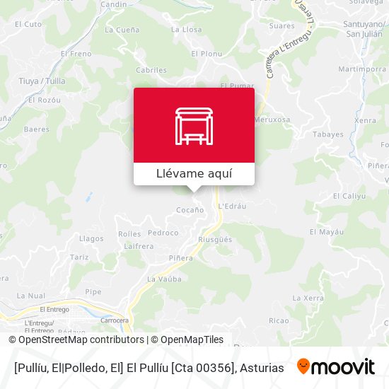 Mapa [Pullíu, El|Polledo, El]  El Pullíu [Cta 00356]