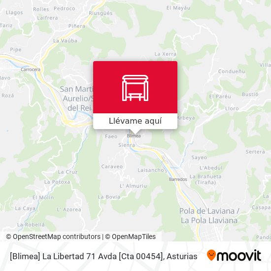 Mapa [Blimea]  La Libertad 71 Avda [Cta 00454]