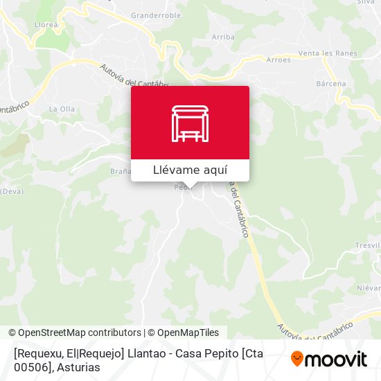 Mapa [Requexu, El|Requejo]  Llantao - Casa Pepito [Cta 00506]