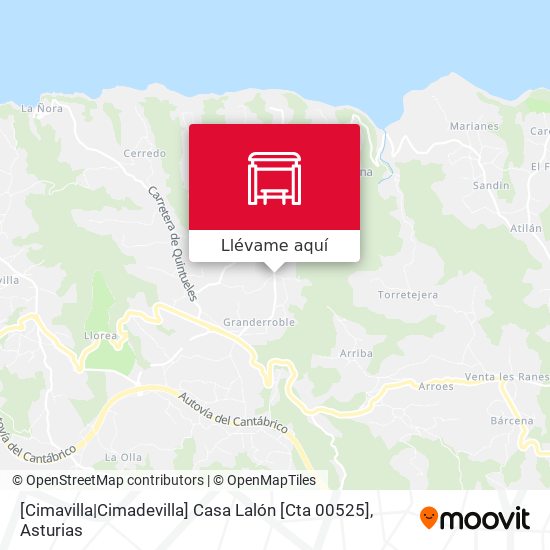Mapa [Cimavilla|Cimadevilla]  Casa Lalón [Cta 00525]