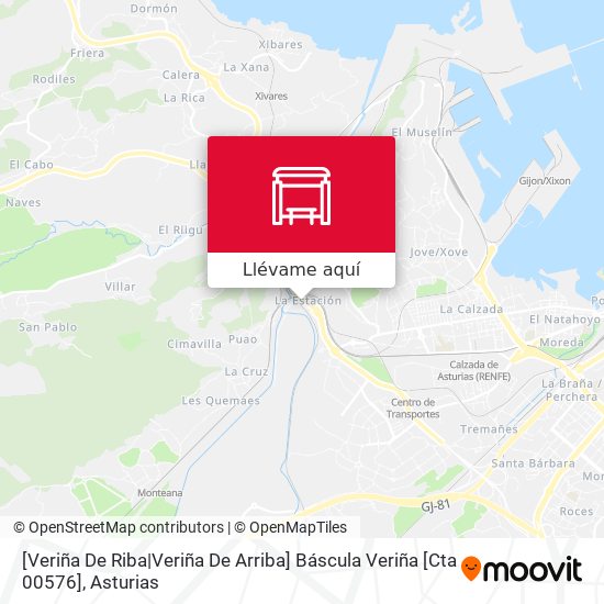 Mapa [Veriña De Riba|Veriña De Arriba]  Báscula Veriña [Cta 00576]