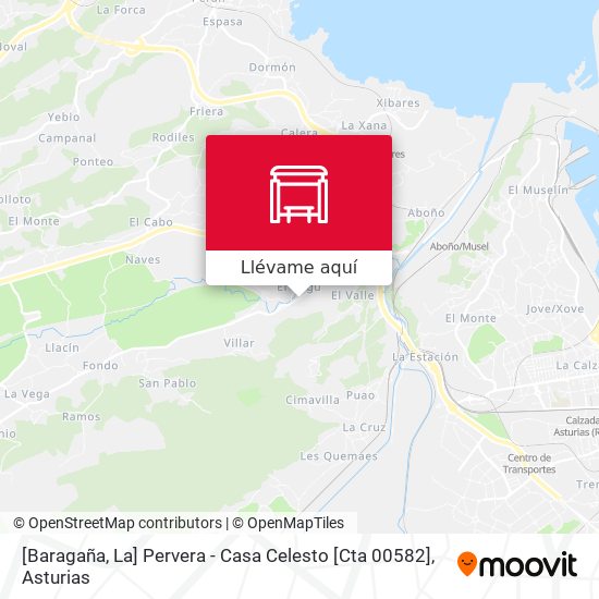 Mapa [Baragaña, La]  Pervera - Casa Celesto [Cta 00582]