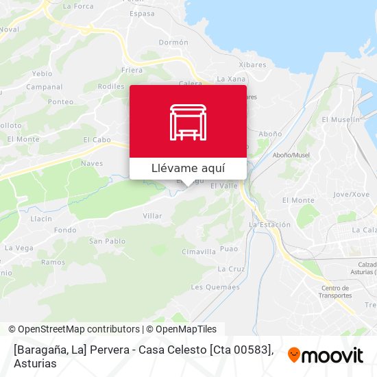 Mapa [Baragaña, La]  Pervera - Casa Celesto [Cta 00583]