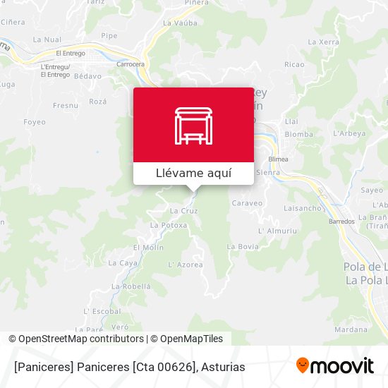 Mapa [Paniceres]  Paniceres [Cta 00626]