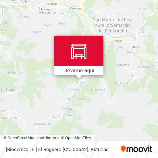 Mapa [Riocerezal, El]  El Reguero [Cta 00642]