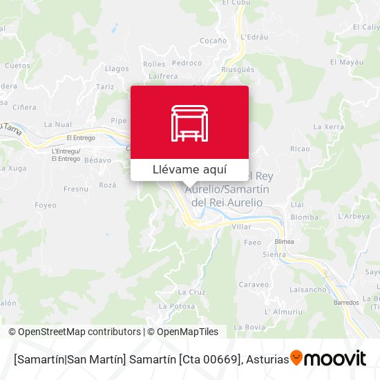 Mapa [Samartín|San Martín]  Samartín [Cta 00669]