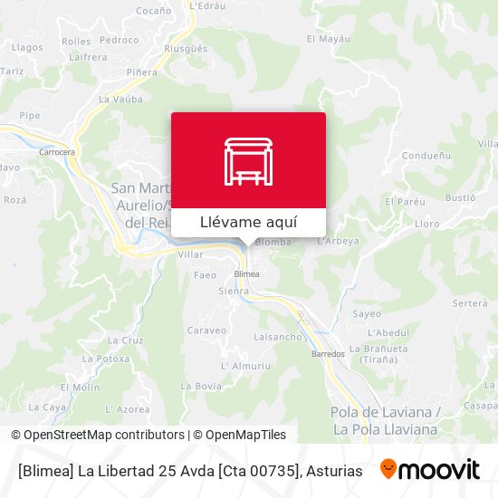 Mapa [Blimea]  La Libertad 25 Avda [Cta 00735]