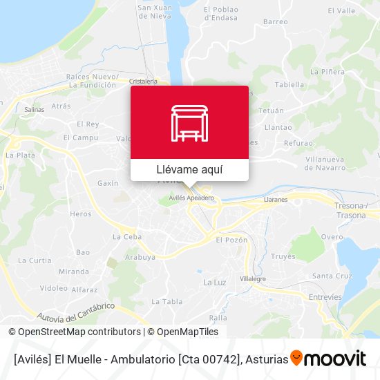 Mapa [Avilés]  El Muelle - Ambulatorio [Cta 00742]