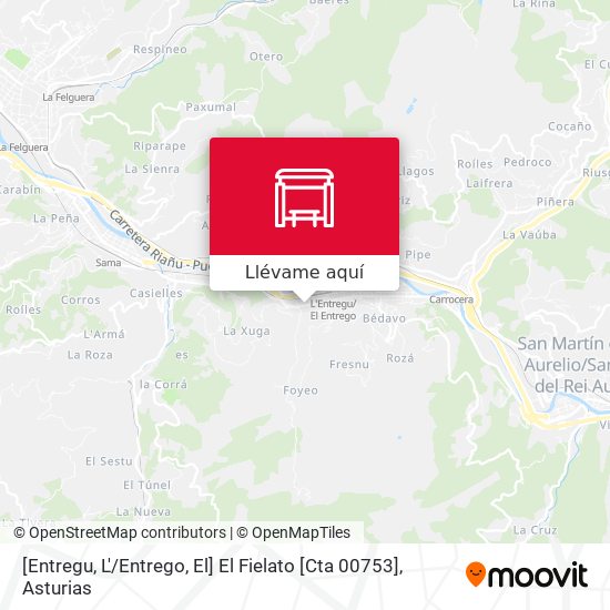 Mapa [Entregu, L' / Entrego, El]  El Fielato [Cta 00753]