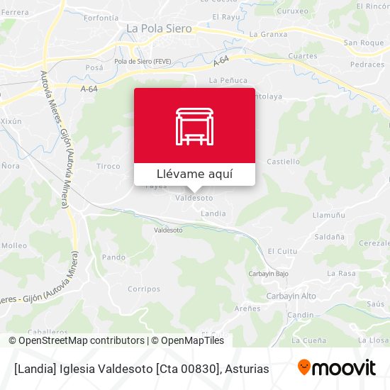 Mapa [Landia]  Iglesia Valdesoto [Cta 00830]