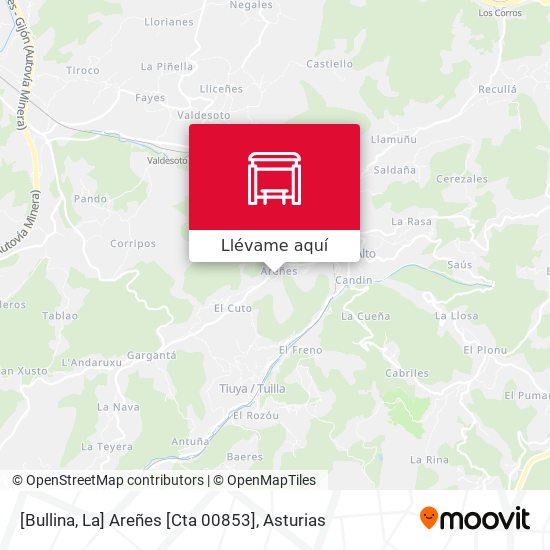 Mapa [Bullina, La]  Areñes [Cta 00853]