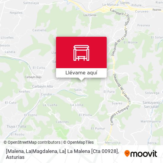 Mapa [Malena, La|Magdalena, La]  La Malena [Cta 00928]