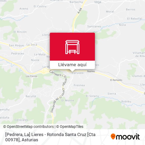 Mapa [Pedrera, La]  Lieres - Rotonda Santa Cruz [Cta 00978]