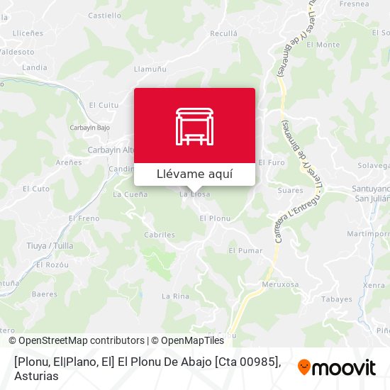 Mapa [Plonu, El|Plano, El]  El Plonu De Abajo [Cta 00985]