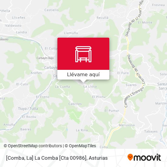 Mapa [Comba, La]  La Comba [Cta 00986]
