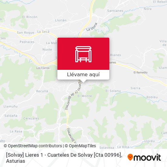 Mapa [Solvay]  Lieres 1 - Cuarteles De Solvay [Cta 00996]